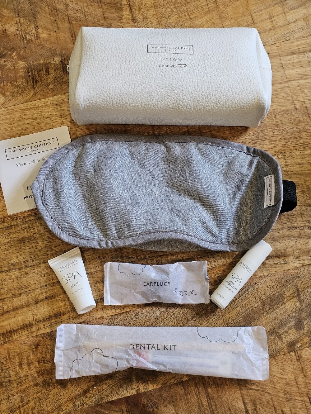 The White Company x British Airways Business Class Amenities Kit